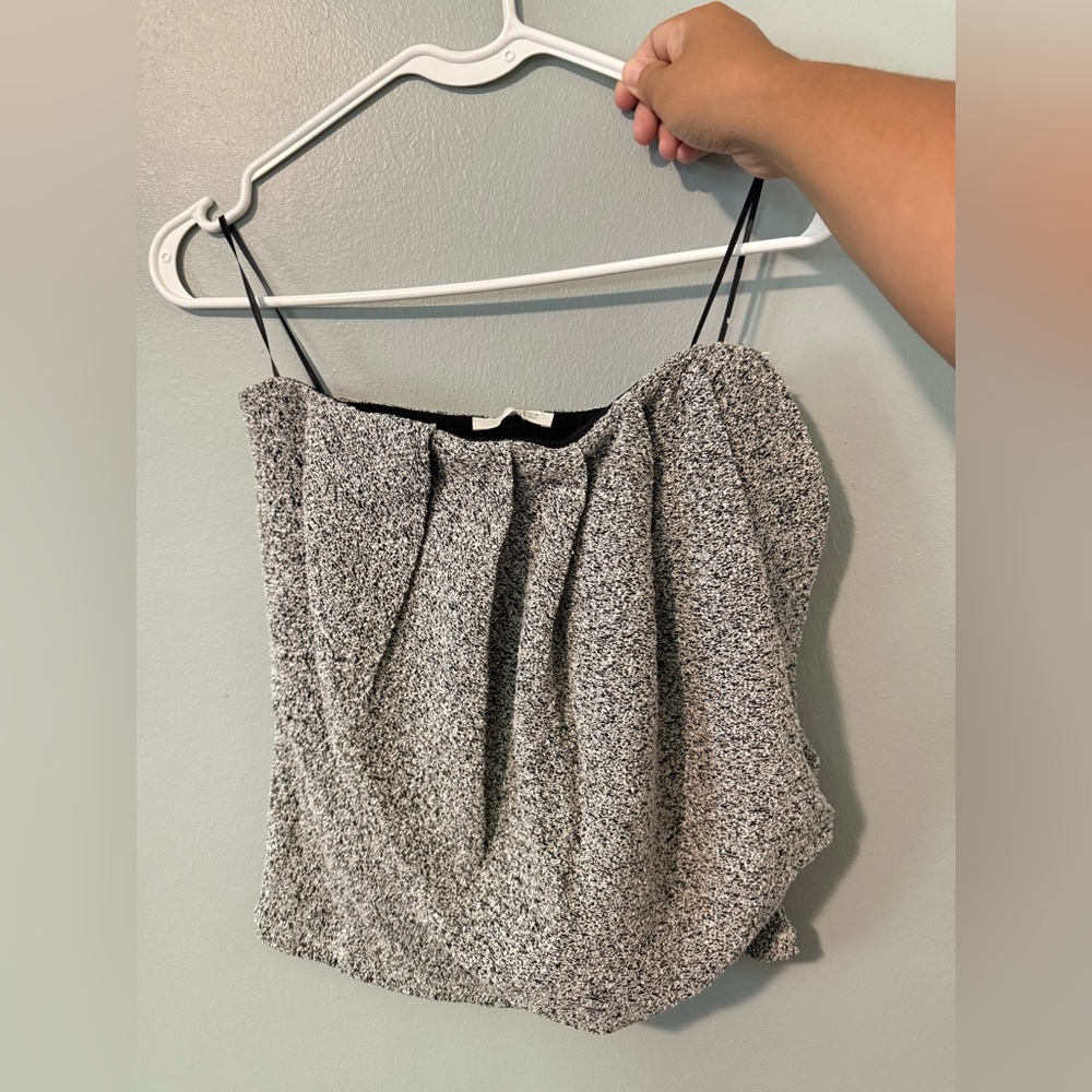 ZARA BOUCLÉ BANDEAU TOP NWT S - Picture 3 of 6